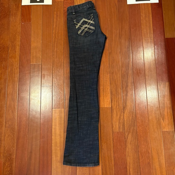 Bebe Premium Denim Jeans Carmen Bootcut Nouveau 27” Waist EUC Bling Pockets Wman - Picture 4 of 7